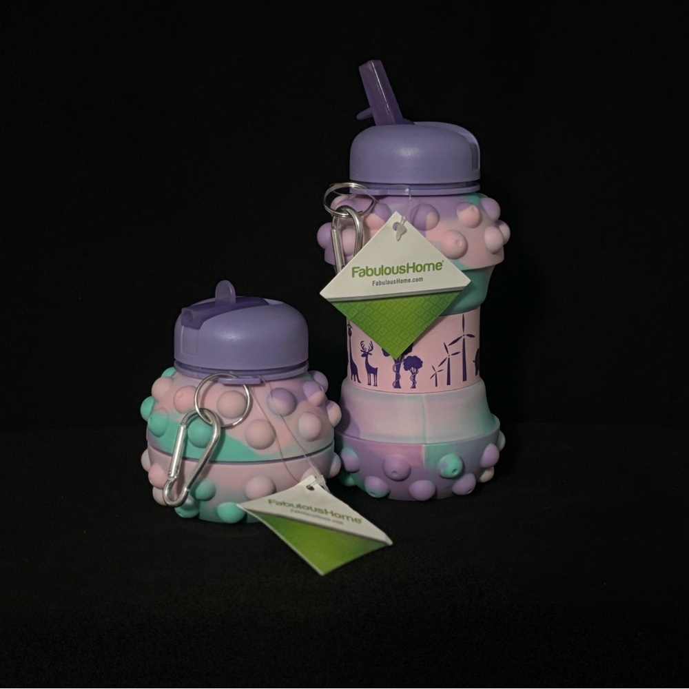 Kids silicone water bottle